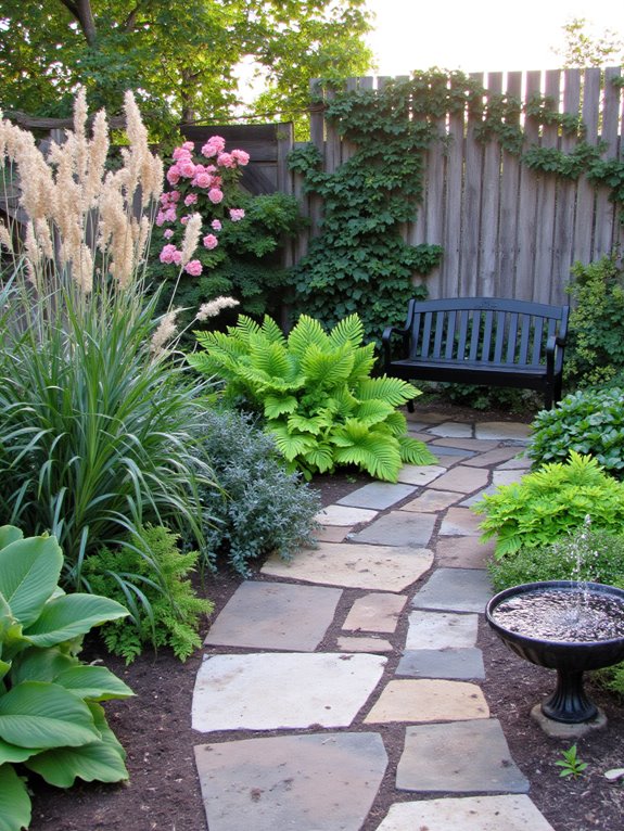 lush landscaping transforms side yard