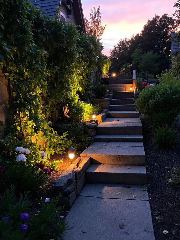 magical nighttime garden retreat