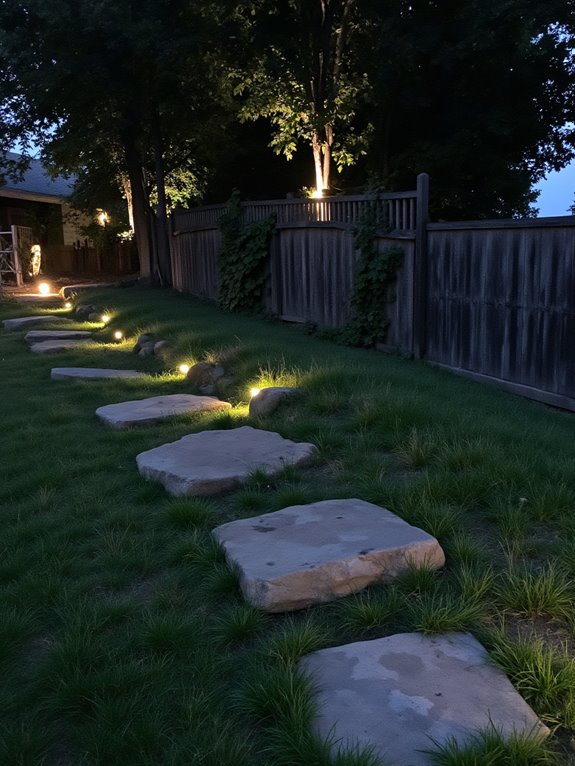 magical outdoor lighting installation
