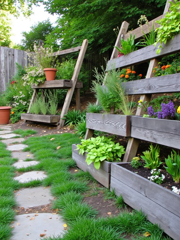 maximize sloped backyard space