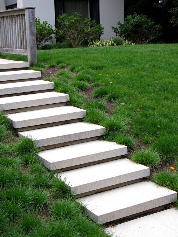 minimalist hillside design elements