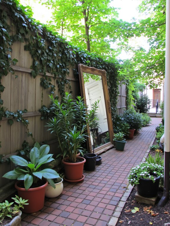 mirrors creating spacious illusion