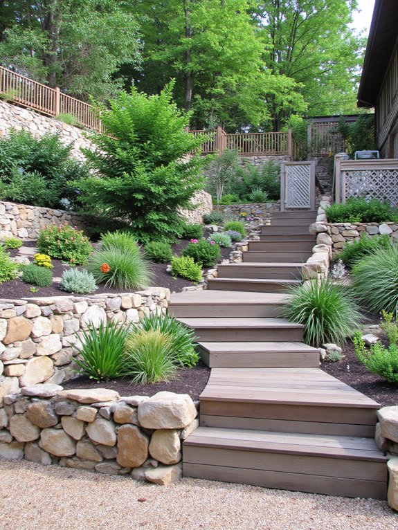 mixing hardscaping materials creatively