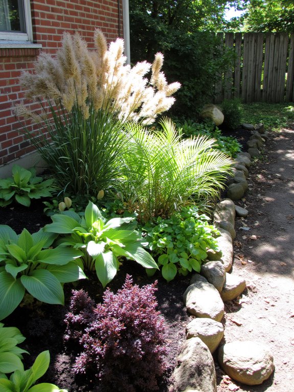 mixing textures with foliage