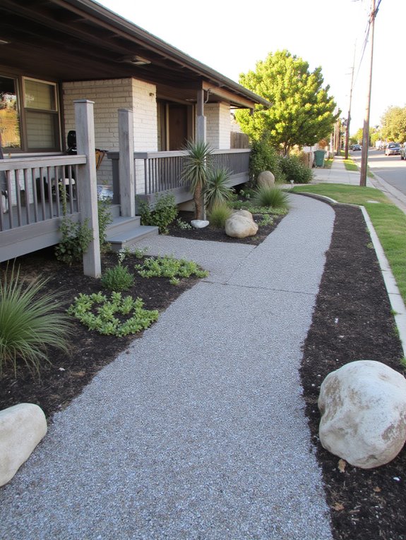 modern decorative gravel aesthetics