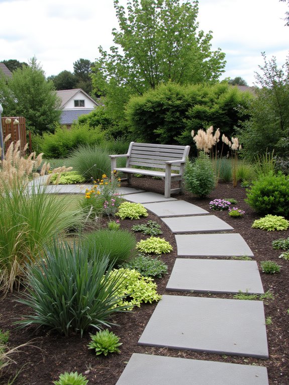 modern paver path design