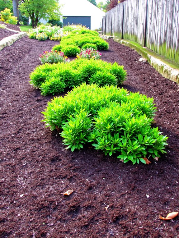 moisture retention and weed suppression