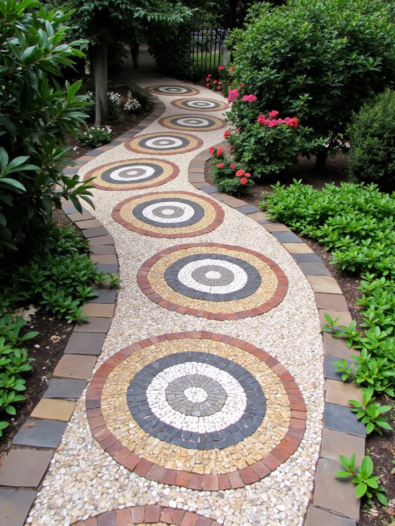 mosaic patterns enhance pathways
