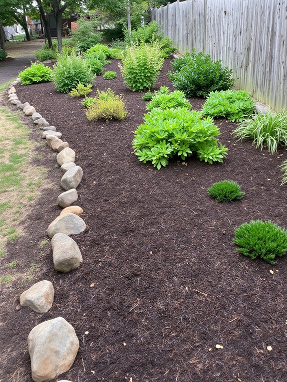 mulch blocks weeds effectively