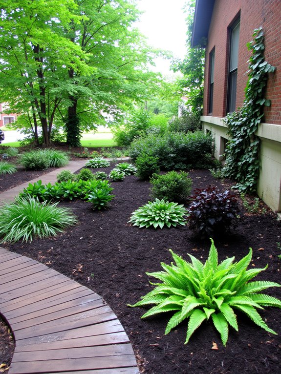 mulch enhances moisture retention