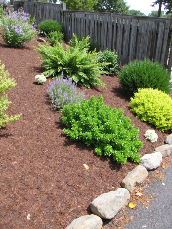 mulch enhances moisture retention