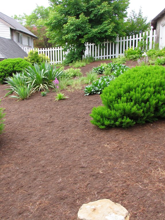 mulch enhances moisture retention