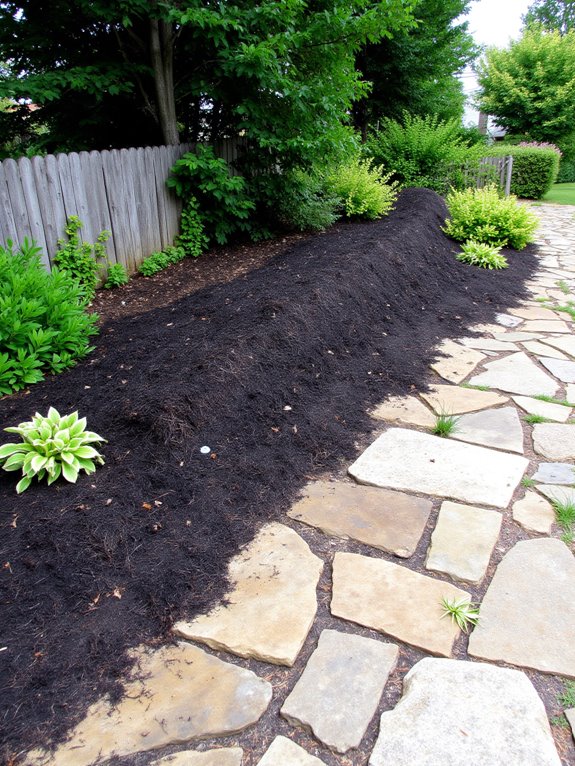 mulch prevents soil erosion
