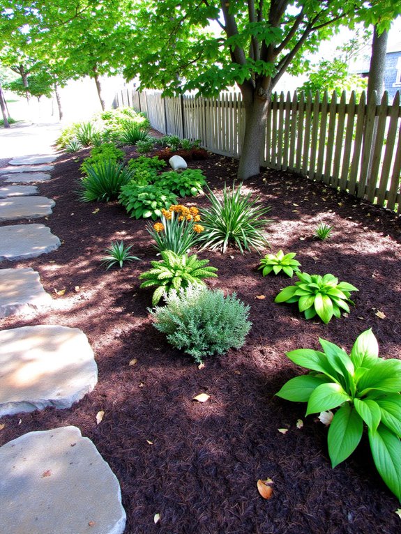 mulch retains moisture suppresses weeds