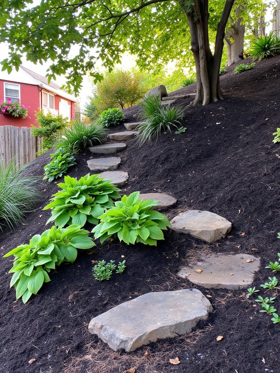 mulch retains moisture suppresses weeds