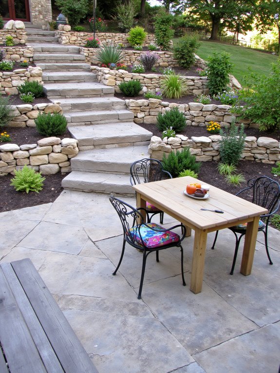 multi level decks and pathways