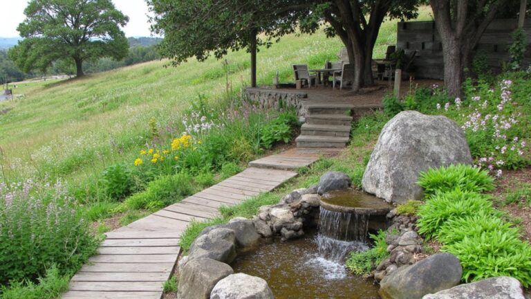 natural hillside backyard designs