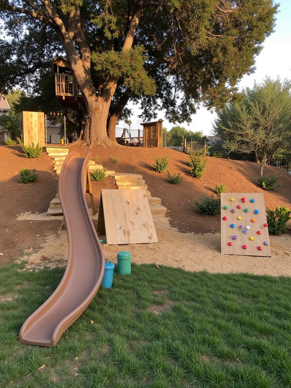 natural hillside play area