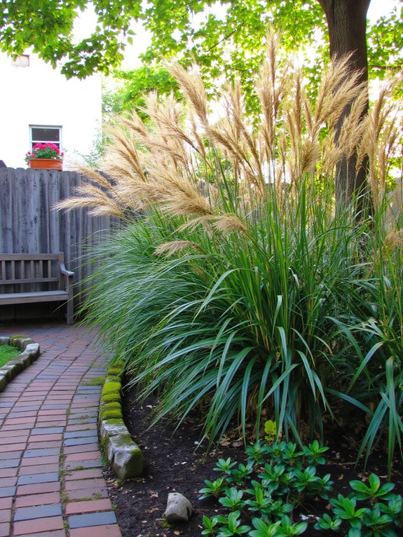 natural privacy with grasses