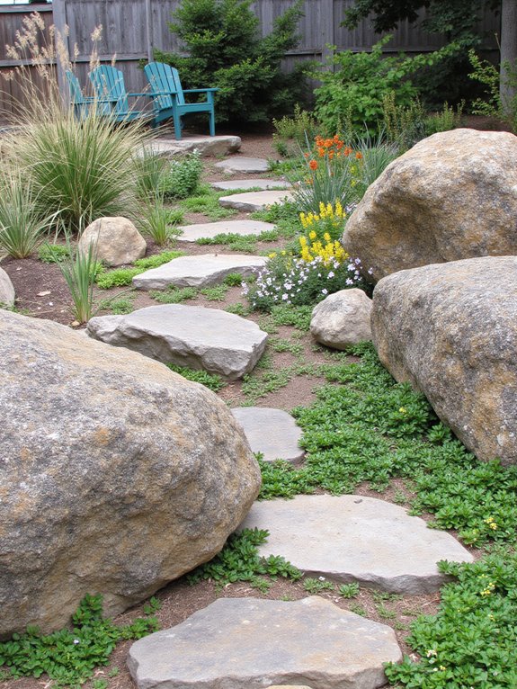 natural rock garden design