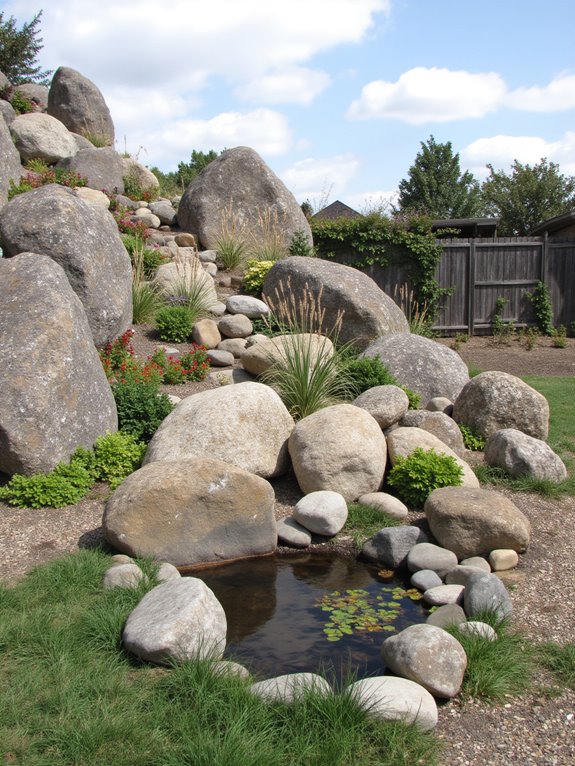 natural sculptures enhance gardens