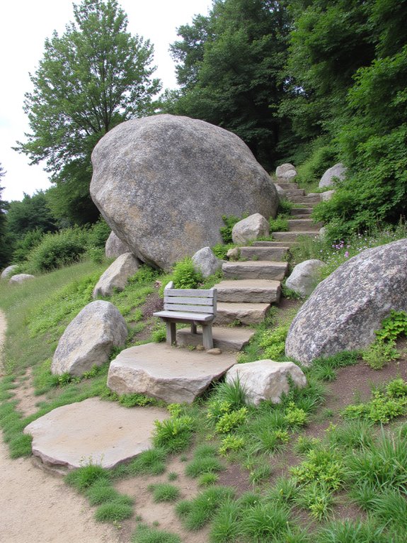 natural sculptures enhance gardens