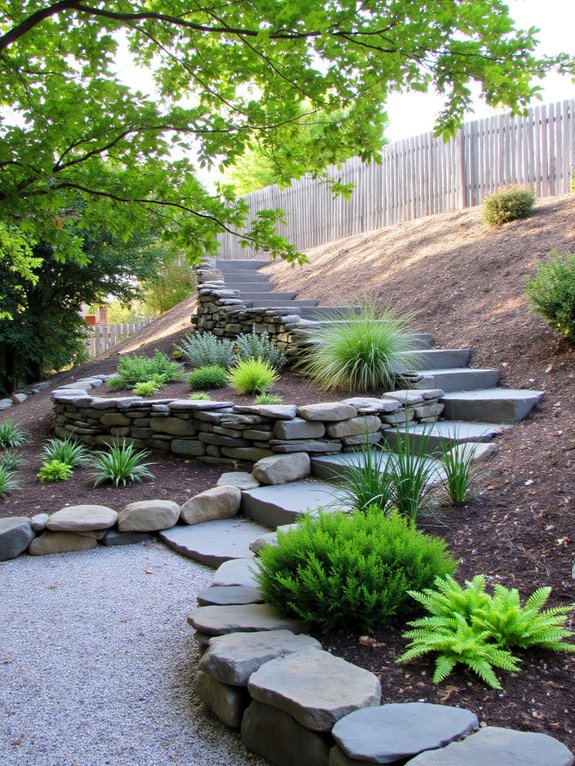 natural stone retaining walls