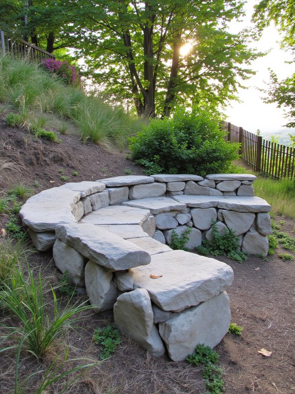 natural stone seating charm