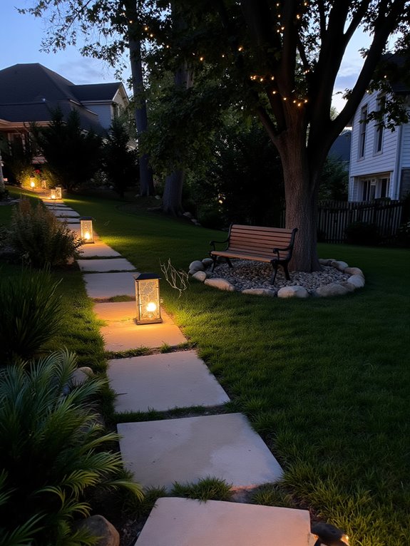 outdoor lighting enhances safety