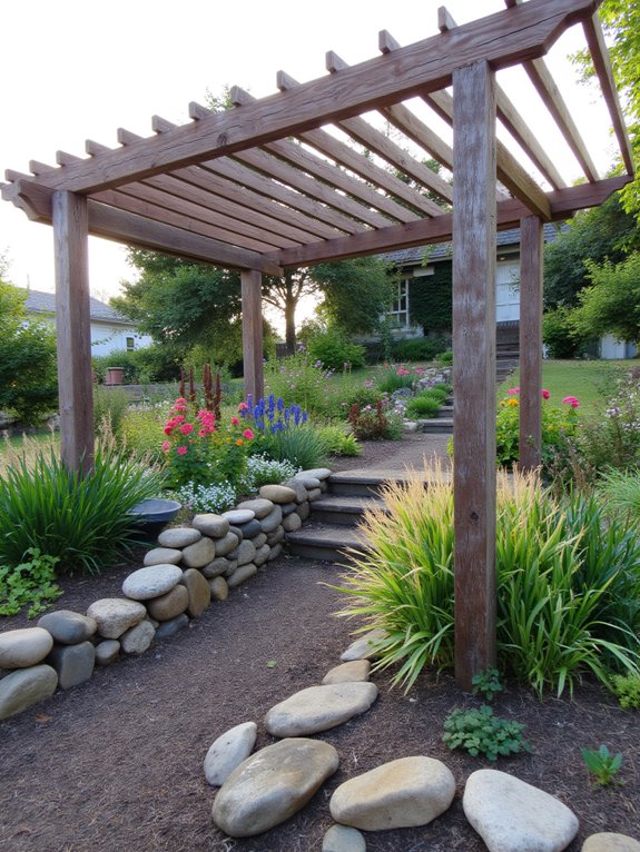 pergola adds shade and style