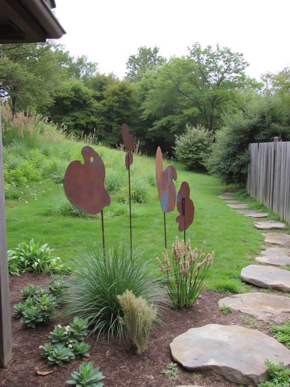 personalized hillside art installations