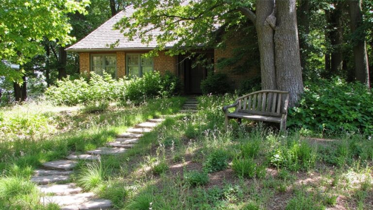 polished hillside yard designs