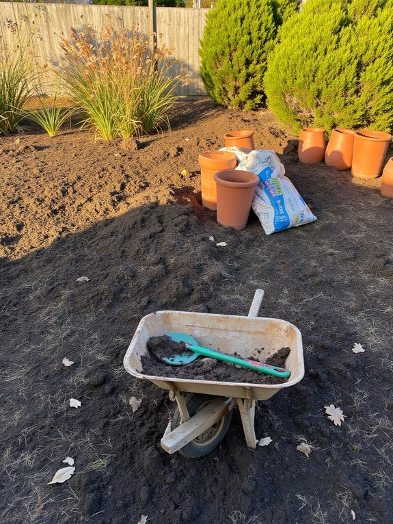 preparing soil for planting