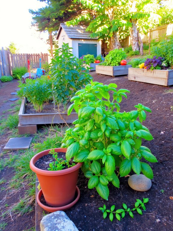 raised beds on slope