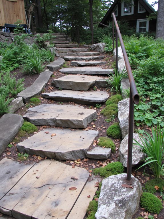 reclaimed materials for pathways