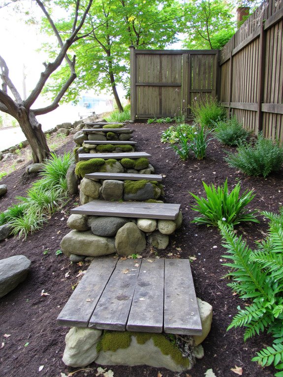 reclaimed materials for pathways