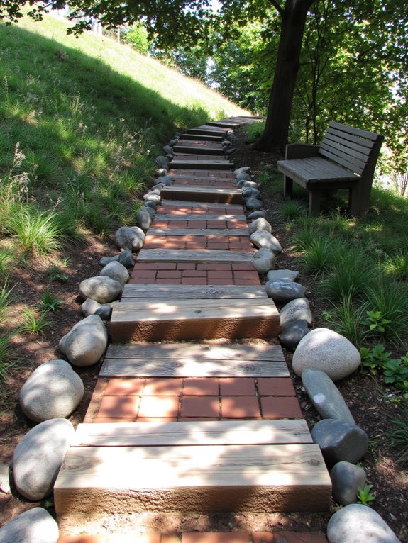 recycled materials create pathways