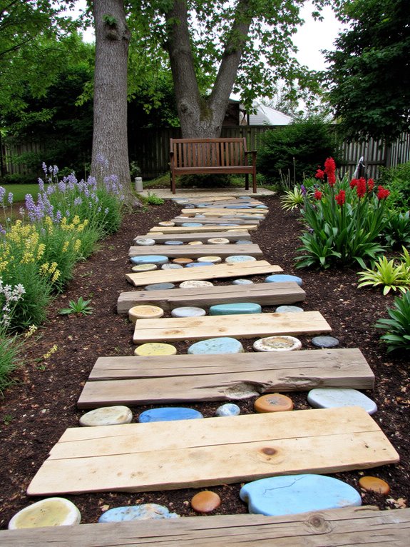 recycled materials for pathways