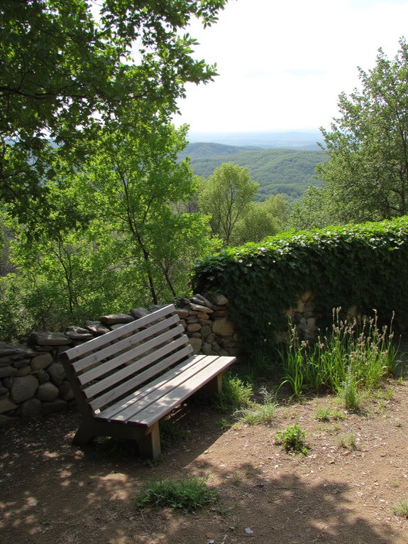 relaxing amidst blooming nature