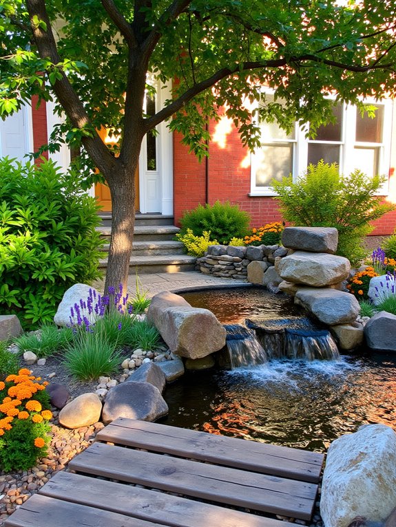 relaxing outdoor water features