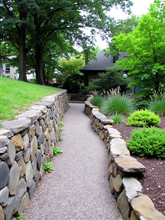 retaining walls enhance aesthetics