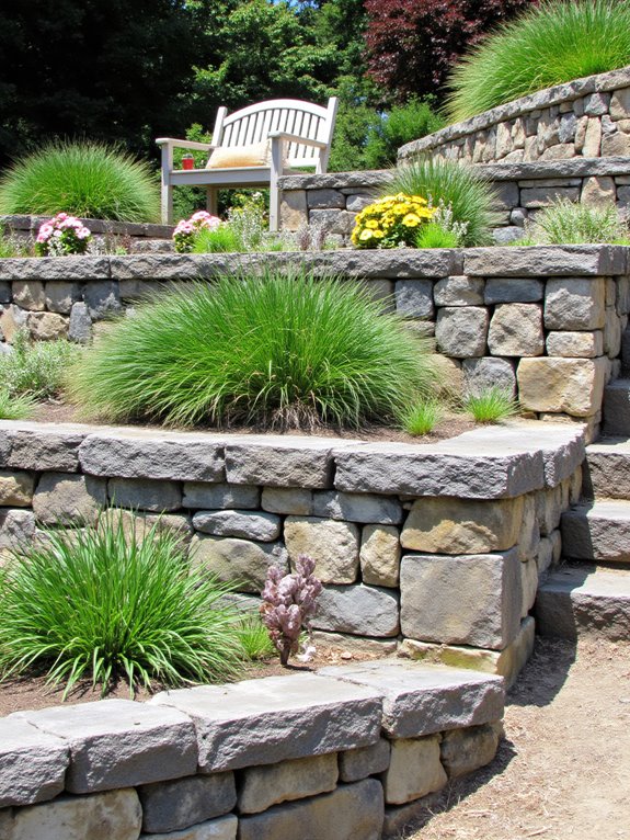 retaining walls enhance landscaping
