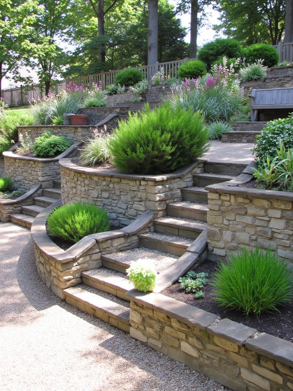 retaining walls enhance landscaping
