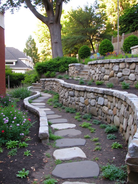 retaining walls enhance stability