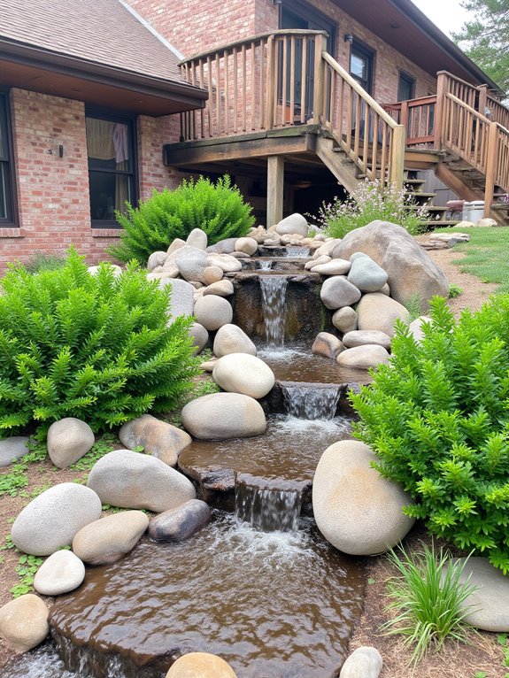 river rocks enhance tranquility