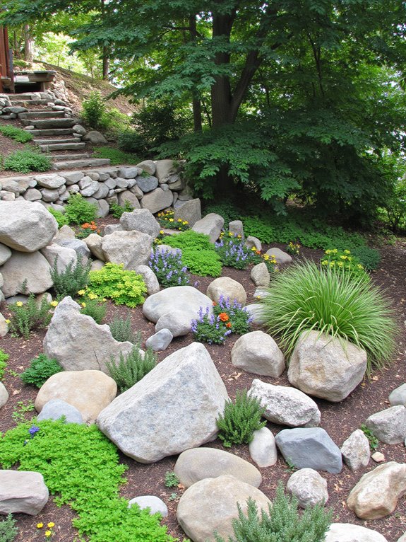 rock gardens enhance natural beauty