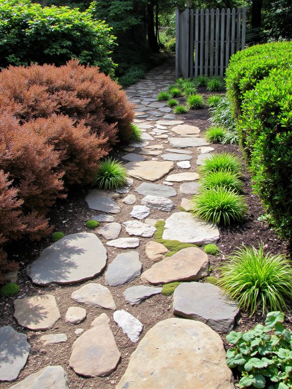rustic stone pathway charm
