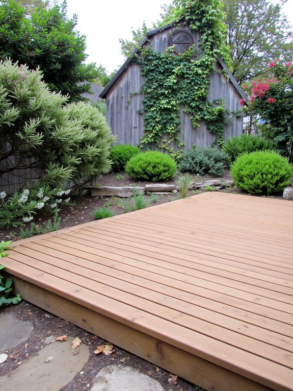 rustic wooden deck gatherings