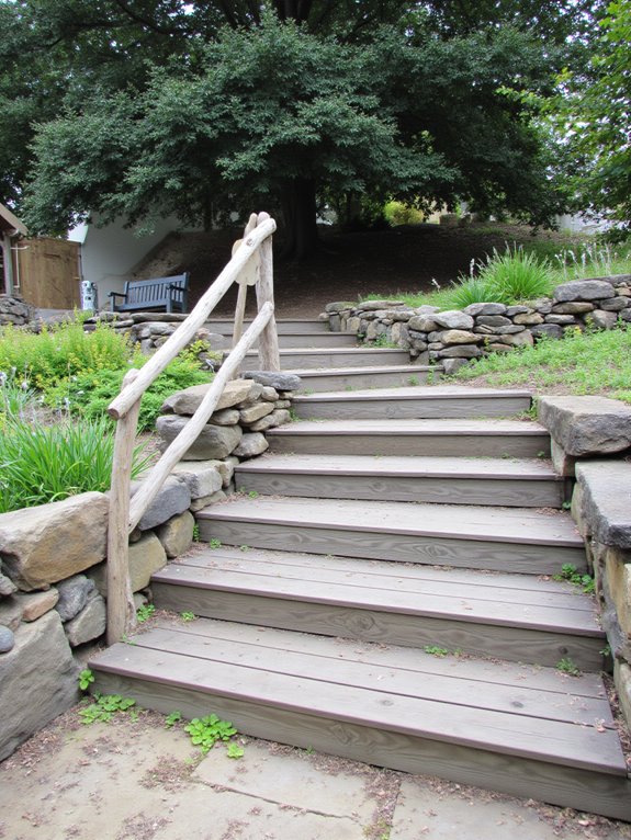 safe stairs enhance landscaping