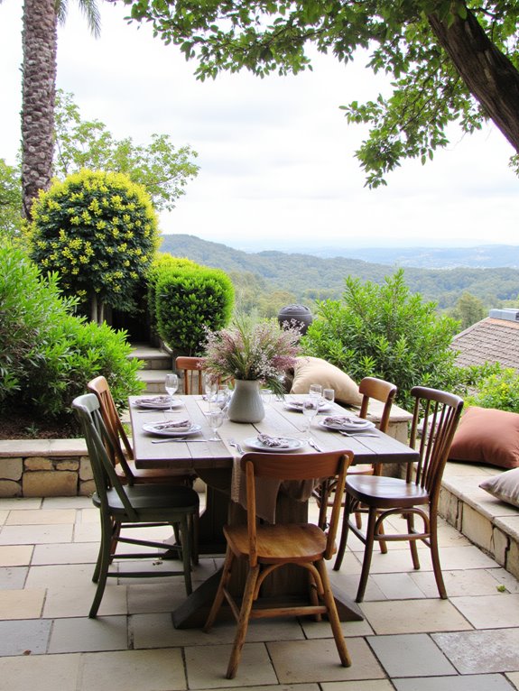 scenic outdoor dining area